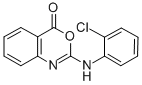 2-(2-CHLOROANILINO)-4H-3,1-BENZOXAZIN-4-ONE 结构式