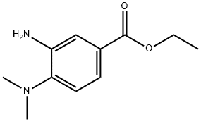 Benzoic acid, 3-amino-4-(dimethylamino)-, ethyl ester (9CI) 结构式