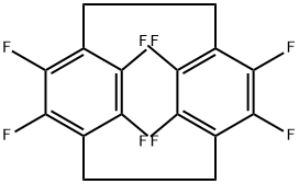 5,6,11,12,13,14,15,16-八氟三环[8.2.2.24,7]十六碳-4,6,10,12,13,15-六烯 结构式