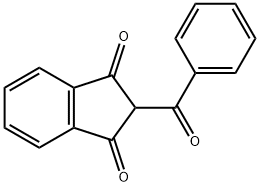 2-苯甲酰-1,3-茚满二酮 结构式