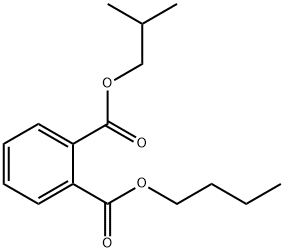 邻苯二甲酸-1-丁酯-2-异丁酯 结构式