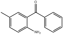 2-氨基-5-甲基二苯甲酮 结构式