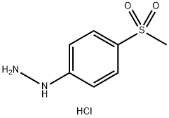 4-(甲基磺酰基)苯肼盐酸盐 结构式