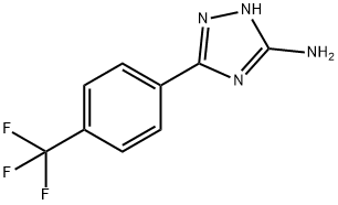 5-(4-三氟甲基苯基)-4H-1,2,4-三唑-3-胺 结构式