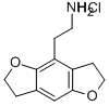 1-(2,3,6,7-Tetrahydrobenzodifuran-4-yl)-2-aminoethane hydrochloride 结构式