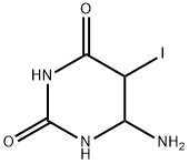 6-氨基-5-碘二氢嘧啶-2,4(1H,3H)-二酮 结构式