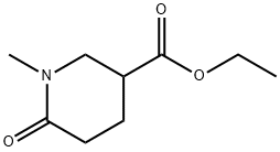 1-甲基-6-氧代哌啶-3-甲酸乙酯 结构式