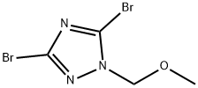 3,5-二溴-1-(甲氧基甲基)-1,2,4-1H-三氮唑 结构式