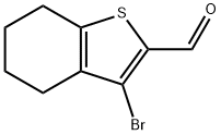 3-溴-4,5,6,7-四氢-1-苯并噻吩-2-甲醛 结构式