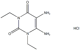 5,6-二氨基-1,3-二乙基尿嘧啶盐酸盐 结构式