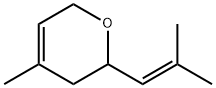 3,6-二氢-4-甲基-2-(2-甲基-1-丙烯基)-2H-吡喃 结构式