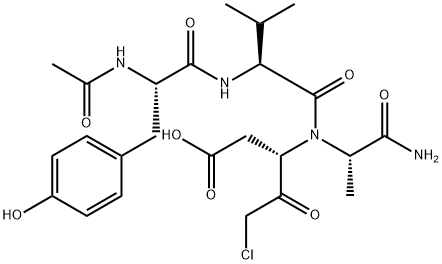 AC-TYR-VAL-ALA-ASP-CHLOROMETHYLKETONE 结构式