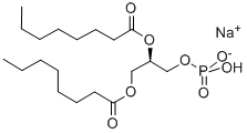 1,2-DIOCTANOYL-SN-GLYCERO-3-PHOSPHATE 结构式