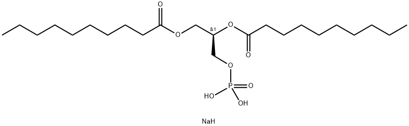 1,2-DIDECANOYL-SN-GLYCERO-3-PHOSPHATE 结构式