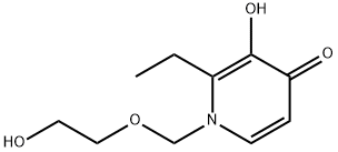 4(1H)-Pyridinone, 2-ethyl-3-hydroxy-1-[(2-hydroxyethoxy)methyl]- (9CI) 结构式