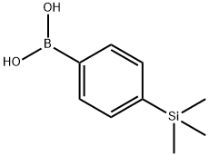 4-(三甲基硅烷)苯硼酸 结构式