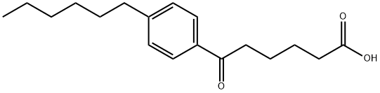 6-(4-HEXYLPHENYL)-6-OXOHEXANOIC ACID 结构式