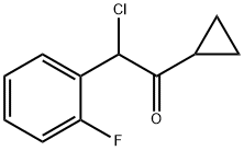 2-氯-1-环丙基-2-(2-氟苯基)乙酮 结构式
