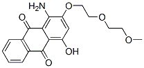 1-氨基-4-羟基-2-[2-(2-甲氧基乙氧基)乙氧基]-9,10-蒽二酮 结构式