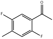 2,5-二氟-4-甲基苯乙酮 结构式