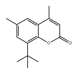 8-tert-butyl-4,6-dimethyl-2-benzopyrone 结构式