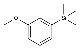 3-三甲基硅烷基苯甲醚 结构式
