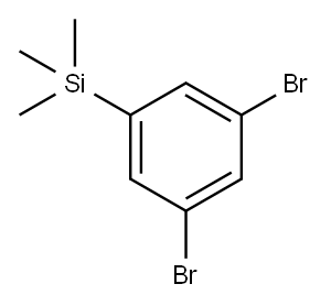 3,5-二溴-1-三甲基硅基苯 结构式