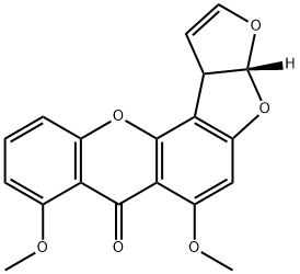 O-甲基杂色曲霉素 结构式