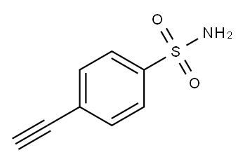4-乙炔基苯磺酰胺 结构式