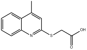 (4-METHYL-QUINOLIN-2-YLSULFANYL)-ACETIC ACID 结构式