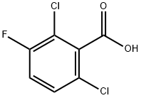 2,6-二氯-3-氟苯甲酸 结构式