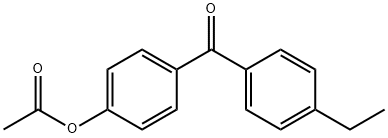 4-(4-乙基苯甲酰基)苯乙酸酯 结构式