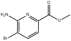 5-溴-6-氨基吡啶-2-羧酸甲酯 结构式