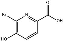 6-溴-5-羟基-2-吡啶羧酸 结构式