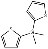 二甲基二(2-噻吩)硅烷 结构式