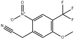 5-甲氧基-2-硝基-4-(三氟甲基)苯乙腈 结构式