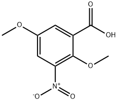 2,5-二甲氧基-3-硝基苯甲酸 结构式