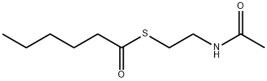 Hexanethioic acid S-(2-acetylamino-ethyl)ester 结构式