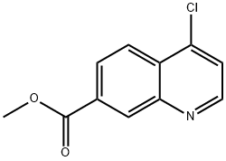 METHYL 4-CHLOROQUINOLINE-7-CARBOXYLATE 结构式