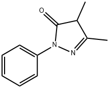 2,4-二氢-4,5-二甲基-2-苯基-3H-吡唑-3-酮 结构式