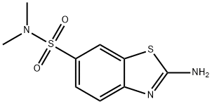 2-AMINO-BENZOTHIAZOLE-6-SULFONIC ACID DIMETHYLAMIDE 结构式
