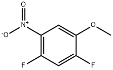 2,4-二氟-5-硝基苯甲醚 结构式