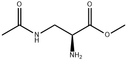 L-Alanine, 3-(acetylamino)-, methyl ester (9CI) 结构式