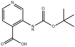 3-BOC-氨基异烟酸 结构式