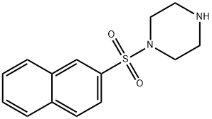 1-(萘-2-磺酰基)哌嗪 结构式