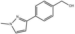 4-(1-甲基-1H-吡唑-3-基)苯甲醇 结构式