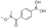4-(N,O-二甲基羟氨甲酰基)苯硼酸 结构式