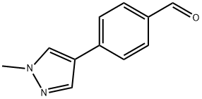 4-(1-甲基-1H-吡唑-4-基)苯甲醛 结构式