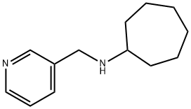 N-(吡啶-3-基甲基)环庚胺 结构式