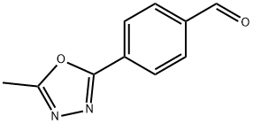 4-(5-甲基-1,3,4-噁二唑-2-基)苯甲醛 结构式